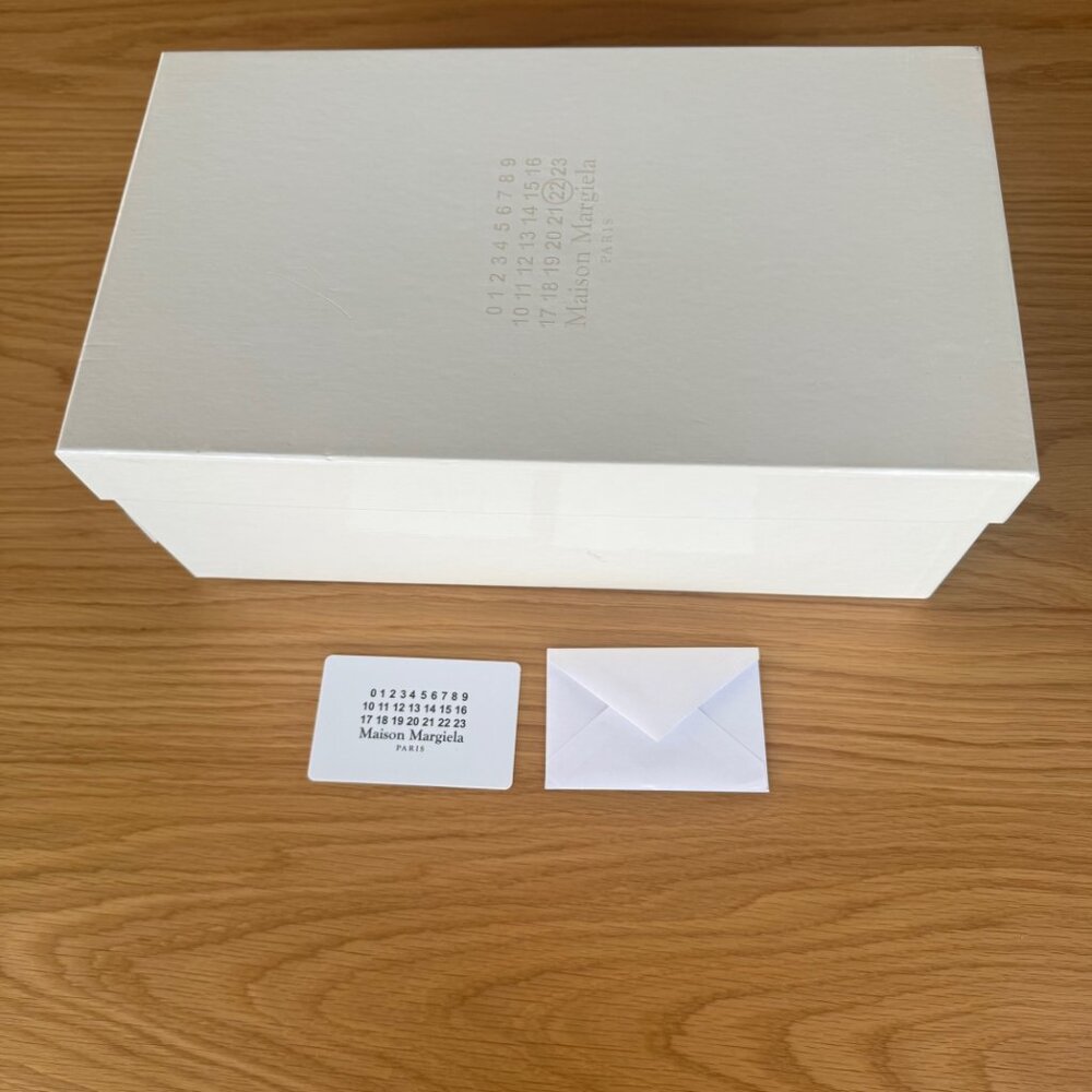 Maison Margiela GAT Shoe Box w/Tissue, Card, and Envelope